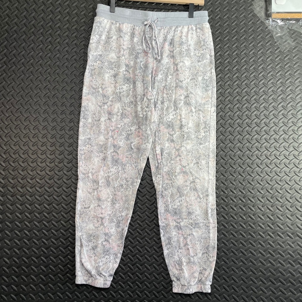 Secret Treasure Gray Snake Skin Pattern Print‎ Sleepwear Pajama Pants Women's M
